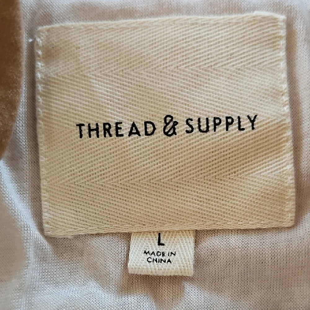 Thread & Supply Cream and Brown Teddy Jacket - Picture 2 of 2